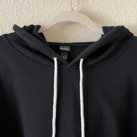 Wild Fable Cropped Hoodie Sweatshirt Black - Picture 7 of 14